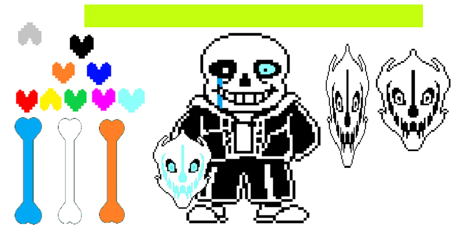 made my first sans sprite edit ! (for hardmode) og sprite by toby fox : r/ Undertale