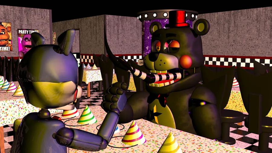 these are the animatronics of fnaf 6 FFPS in among us : r/Dawko