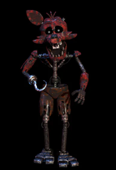 DarkTaurus on Game Jolt: [Fanart] Withered Foxy from FNAF Rewritten: '87  illustrated edition