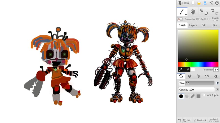 Ayolut Ayshe Lolbit Deku123 On Game Jolt Scarp Baby Editing Gacha Life And Club Body Bases To Help Me Draw S