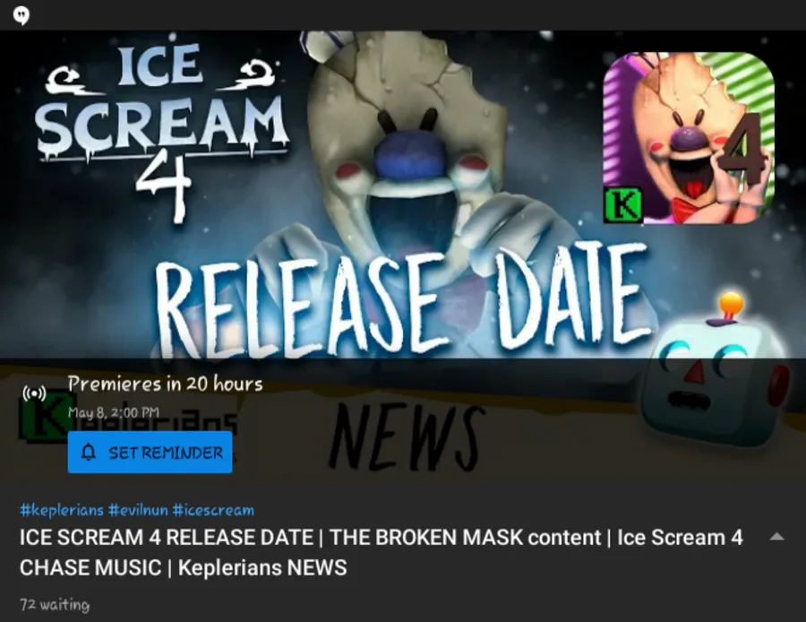 Keplerians on X: Ice Scream 4 trailer is almost here! 👀 In a few