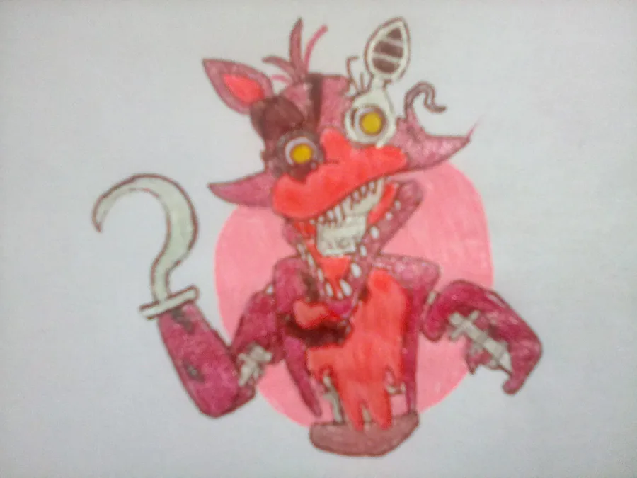 How to draw withered Foxy from Five Nights at Freddy's 2 FNAF 2 drawing  lesson 