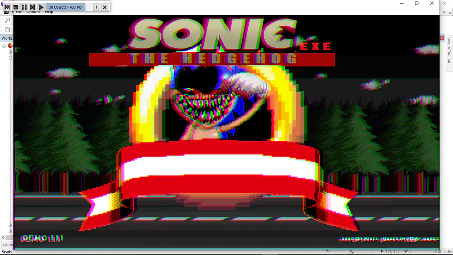 Funni Purpl Shad on Game Jolt: Sonic.exe 2011 pixel art (!don't take it  without my permission!) #s