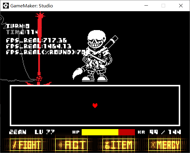 Undertale Fight-Ink Sans Sprite Au(Part end) 