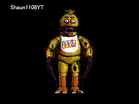 My stupid looking Withered Chica plush.