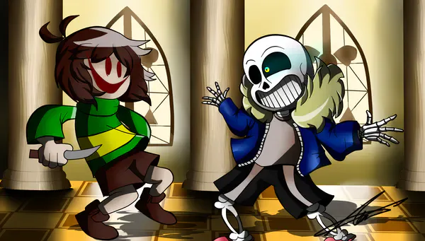 Sans vs Chara - Roblox