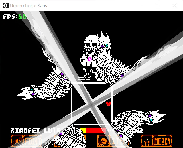 Underchoice Sans Battle Phase 1 Undertale Fangame by EeveeLing