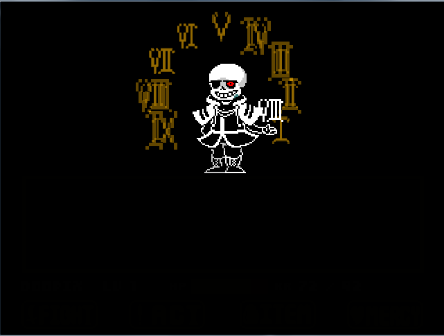 Underchoice Sans Battle Phase 1 Undertale Fangame by EeveeLing