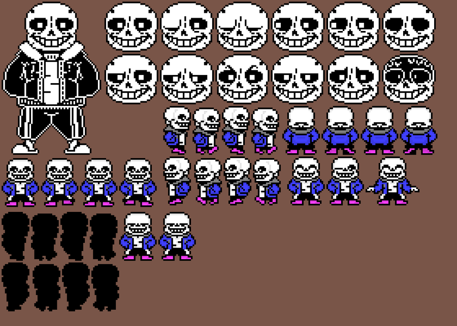 NaNickster(#Be Respectful) on Game Jolt: Finished me my sans sprite sheet  ask before use