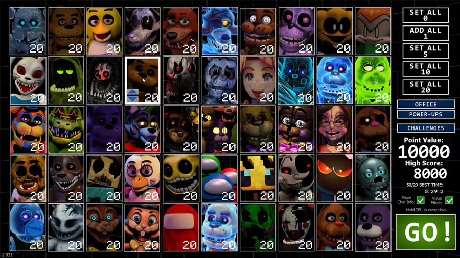 ALL ULTIMATE CUSTOM NIGHT (FNAF 7) ANIMATRONICS LINES SUBTITLED 