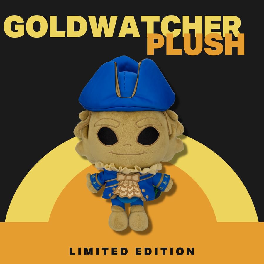gold watcher plush