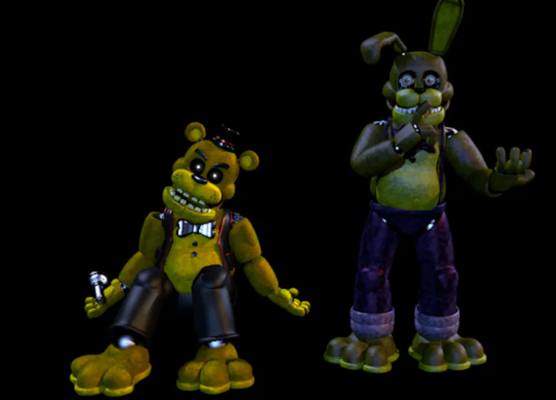 abcde on Game Jolt: fnaf + springbonnie and fredbear/golden freddy!