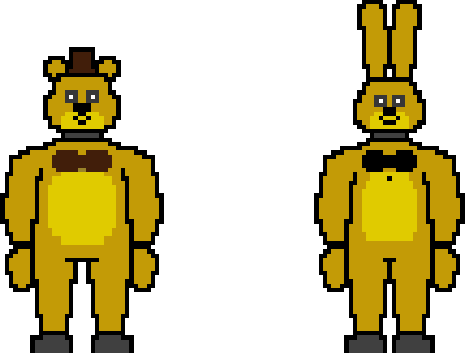 Fredbear Fnaf Perler Bead Pattern, Bead Sprites