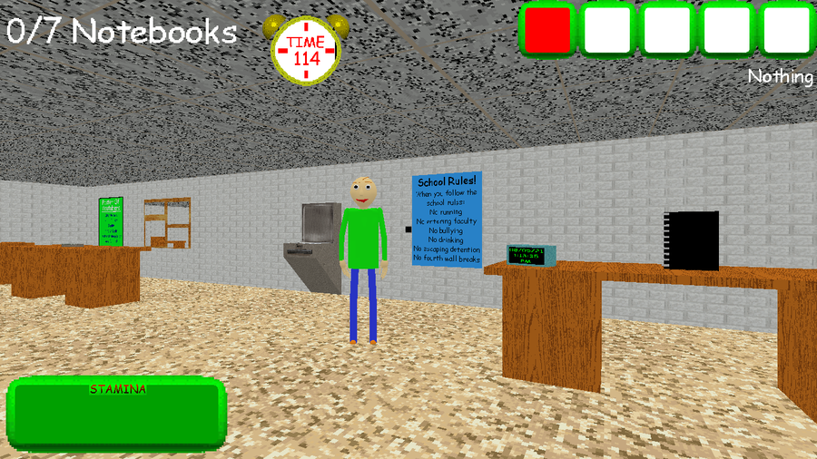 Johnster Space Games on X: Baldi's Fun New School Remastered V1