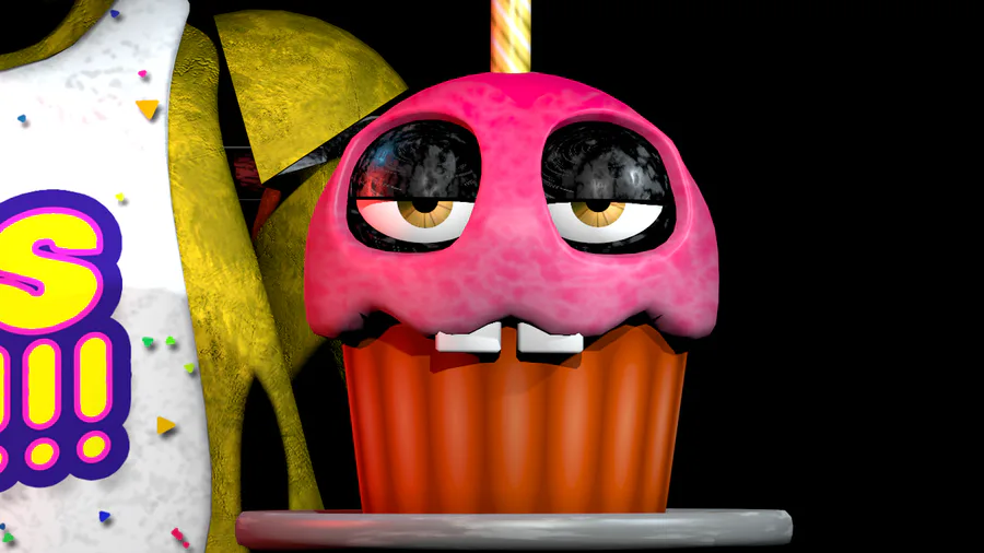 Nightmare Chica W/O Cupcake, Blender Model
