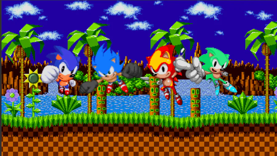 Adanishedgehog on Game Jolt: turbo the hedgehog S2 sprite sheet (yes I  copy the modgen palette)