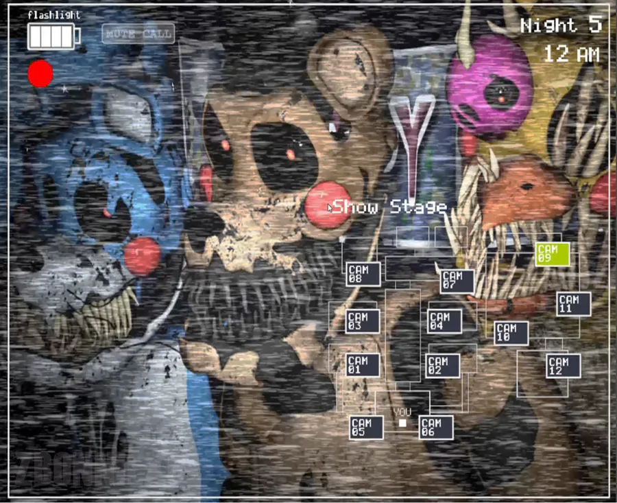 Fredbear after the bite of 1983/1987 came to visit me (FNaF 4 Mods) 