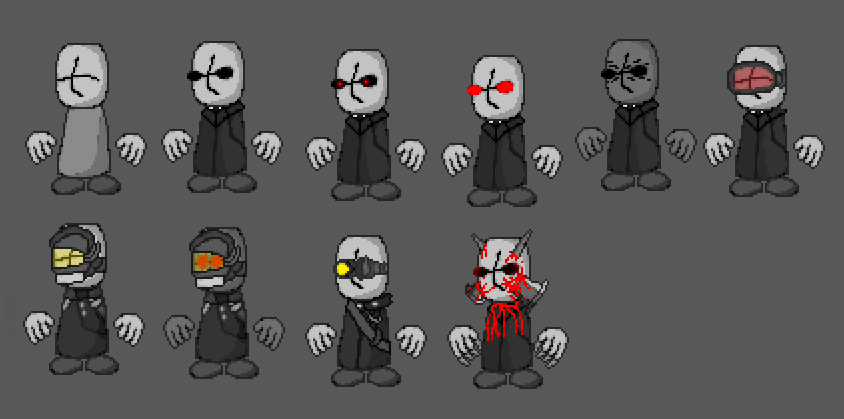 Madness combat AAHW Agent sprites by SawiPL on Newgrounds