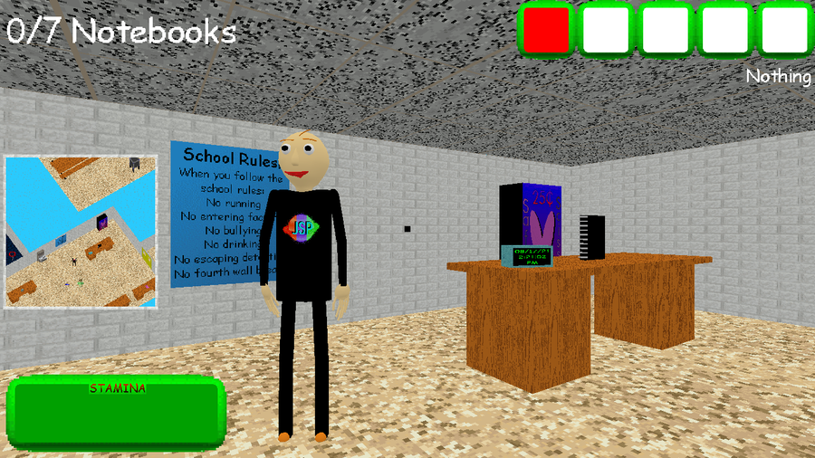 Johnster Space Games on X: Baldi's Fun New School Remastered V1