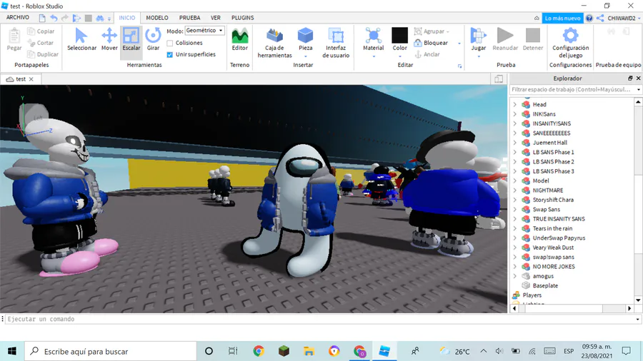 Roblox Studio Model Making - Killer Sans 