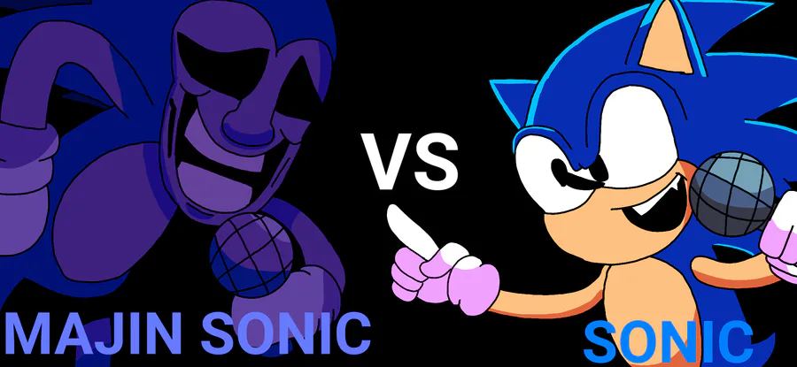 Majin Sonic has a mask? on Make a GIF