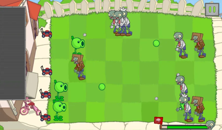 Plants vs Zombies Neighborhood Defense by CrisDevelop - Game Jolt