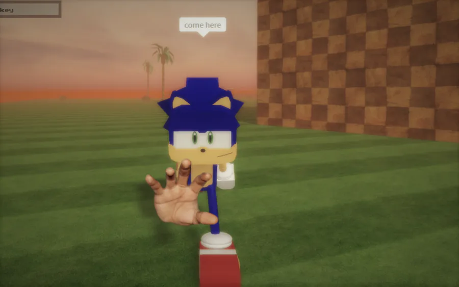 VIREI O SONIC NO ROBLOX!! 