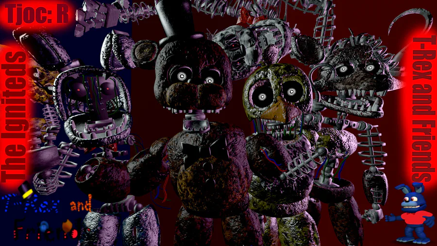 c4d tjoc) ignited animatronics render : r/fivenightsatfreddys