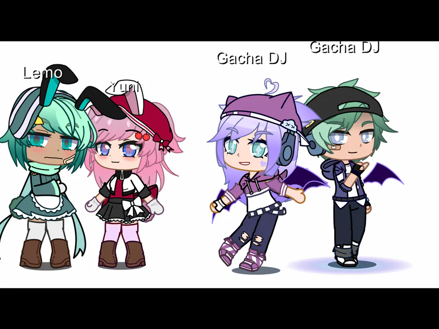 Here's my gacha life preset redesigns having very strange