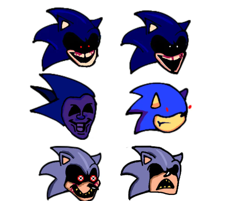 Some Vs Sonic.exe redrawn sprites.