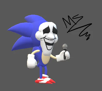 Sonic Majin Sonic R style - Download Free 3D model by MatiasH290