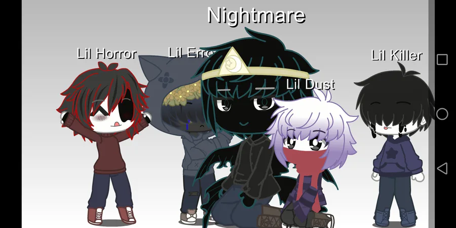 Making Killer and Horror sans in gacha Club 