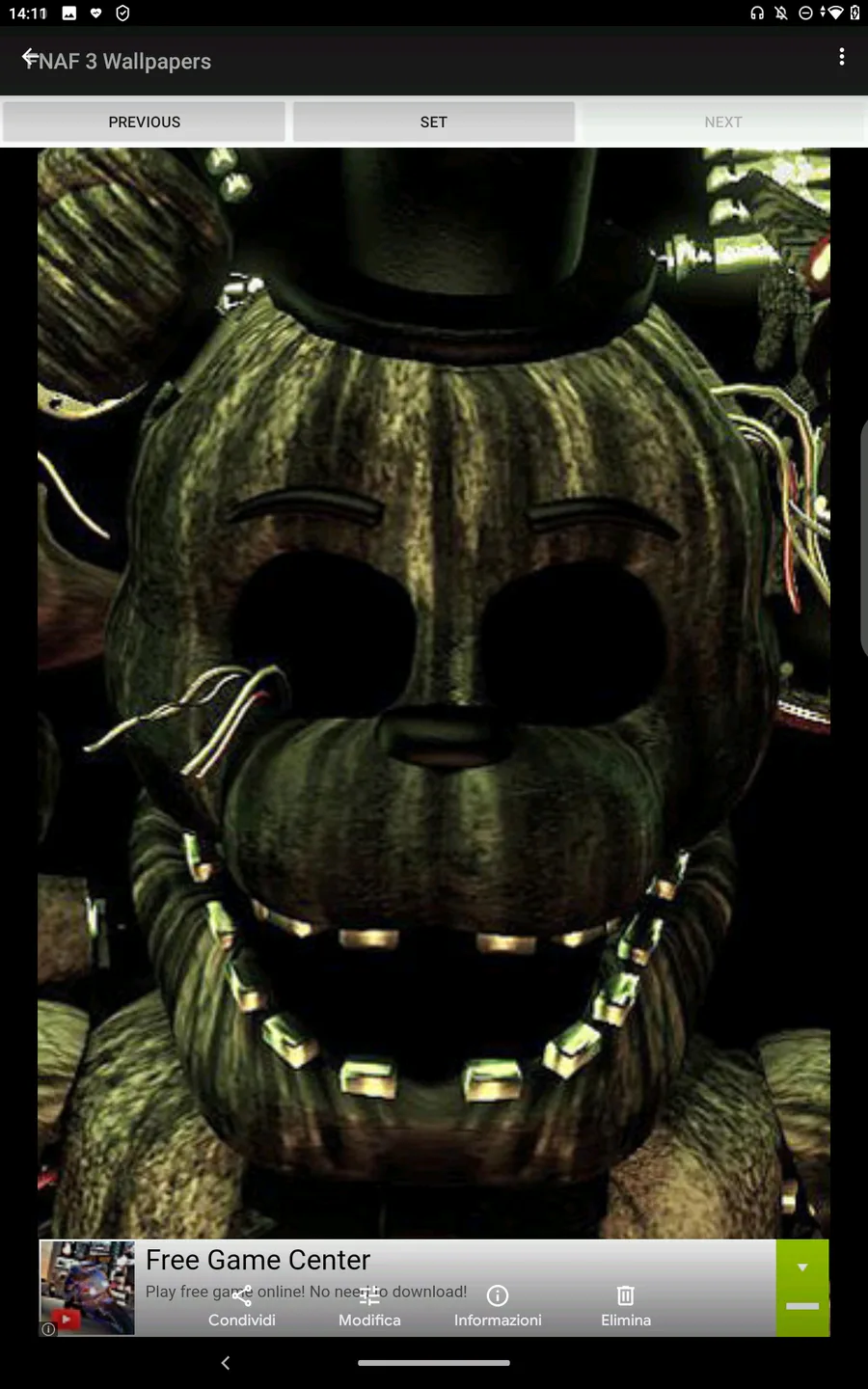 Play Golden Bonnie FNAF3 Paint for free without downloads