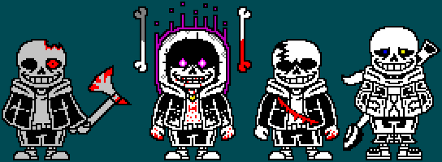 Pixel art of Ink Sans : r/Undertale