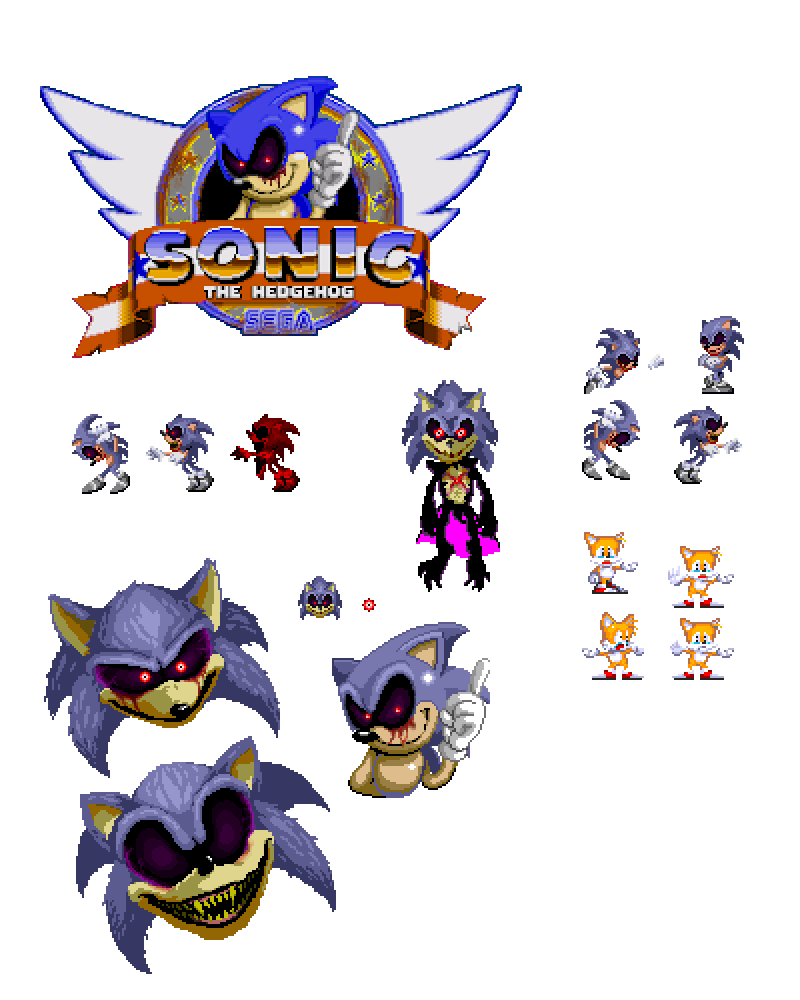 iTysonnation..- (LOSERASS!!!! :0) ▷ 🇵🇸 on Game Jolt: Sonic FNF Sprites  Week 6 Pixelated