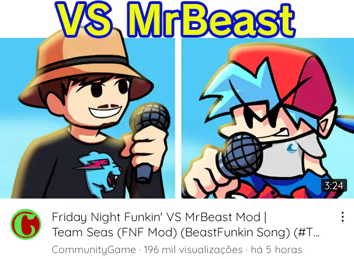 FNF vs MrBeast Meme FNF mod game play online