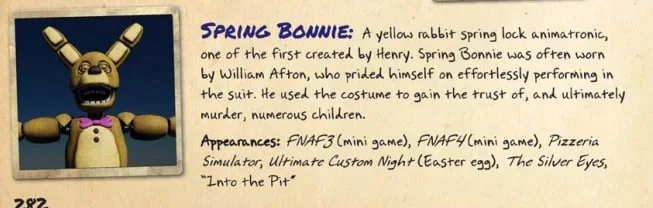 The Appareance of Bonnie in FNaF 3 Minigames could anticipate the