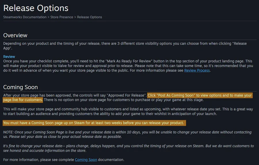 Steam Community (Steamworks Documentation)