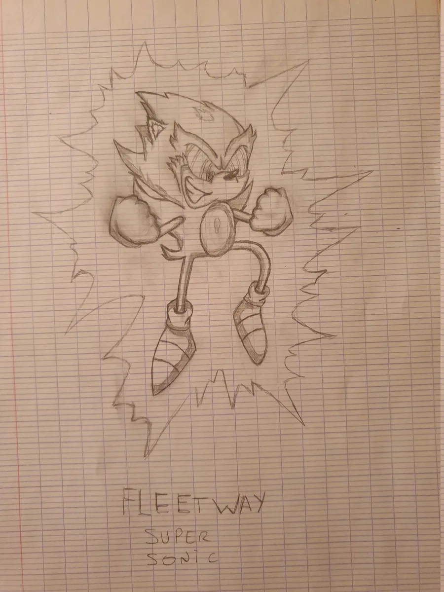 Easy how to draw super Sonic step by step easy - YouTube