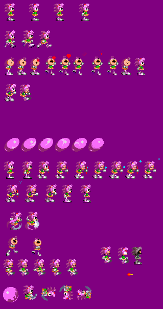 Amy Sprites (Round 2/Amy.EXE) - Sonic.EXE : The Hell Star Trilogy ...