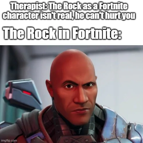Fortnite The Rock (Rock Eyebrow Raise Meme)
