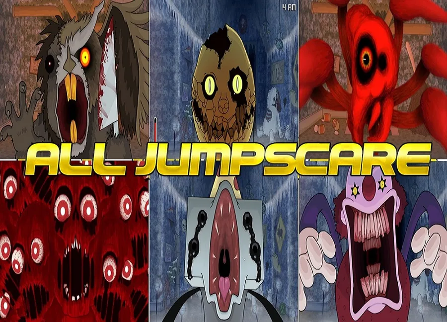 One Night at Flumpty's 3 ALL JUMPSCARES 