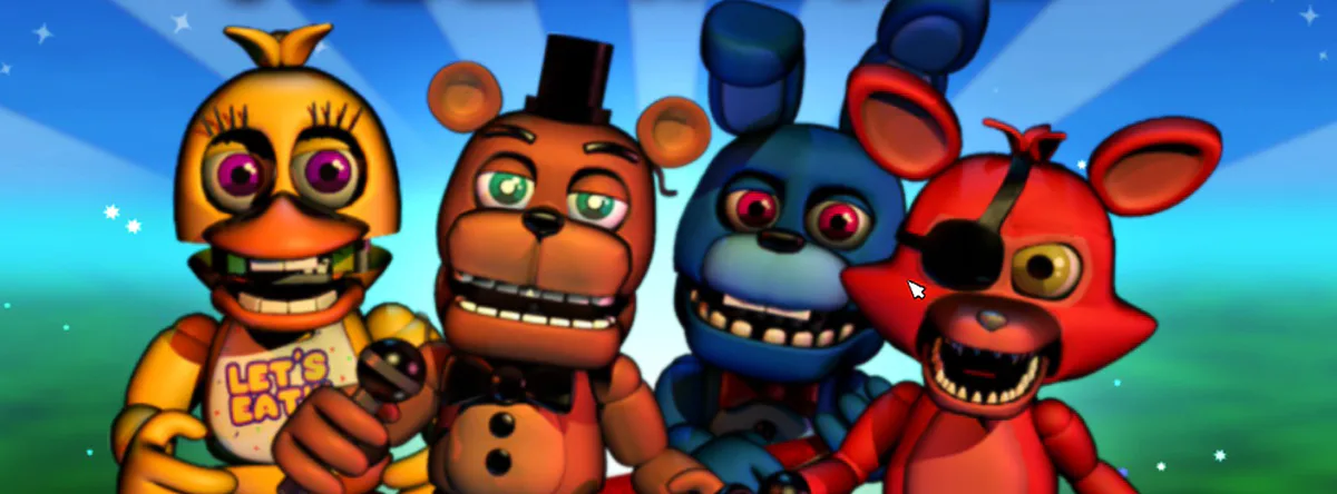 FNAF 1 but with All Withered Animatronics Mod 