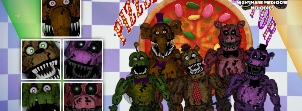 Freddy Fazbear's Pizzeria Simulator- Nightmare Glamrock Animatronics (Mod)  by NIXORY - Game Jolt