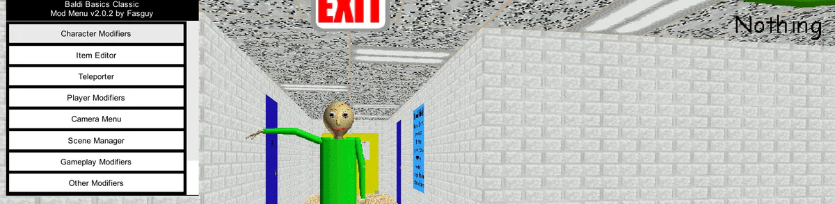 Cheat menu on Baldi on 1.4.3 Baldi's Basics by LavaPava48 - Game Jolt