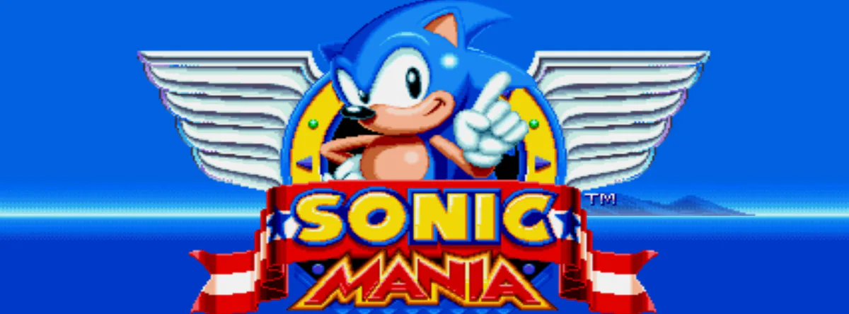 Jogando sonic mania no celular