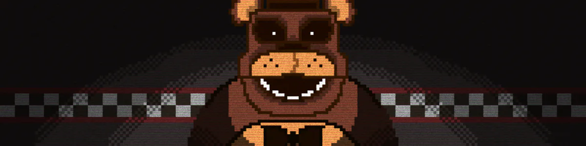 Withered freddy pixel art