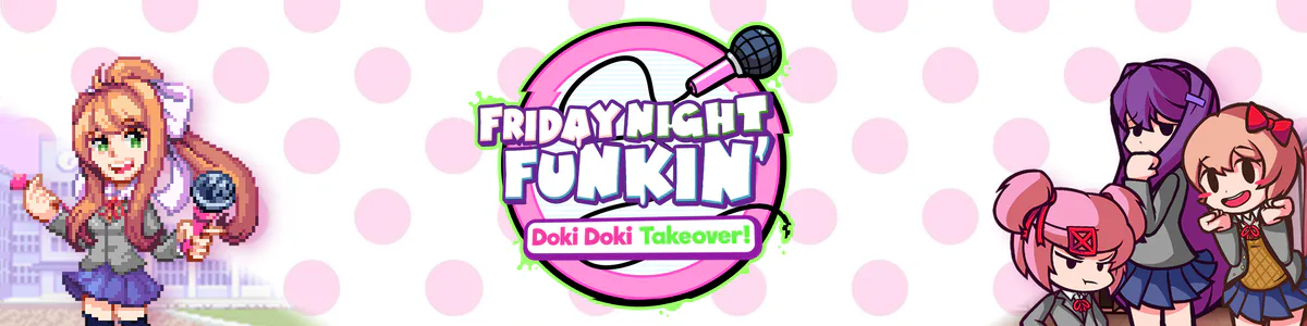 Doki Cross Takeover! BAD ENDING [Friday Night Funkin'] [Mods]