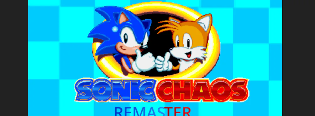 Sonic Chaos Remake - feito em menos de 1 ano! 