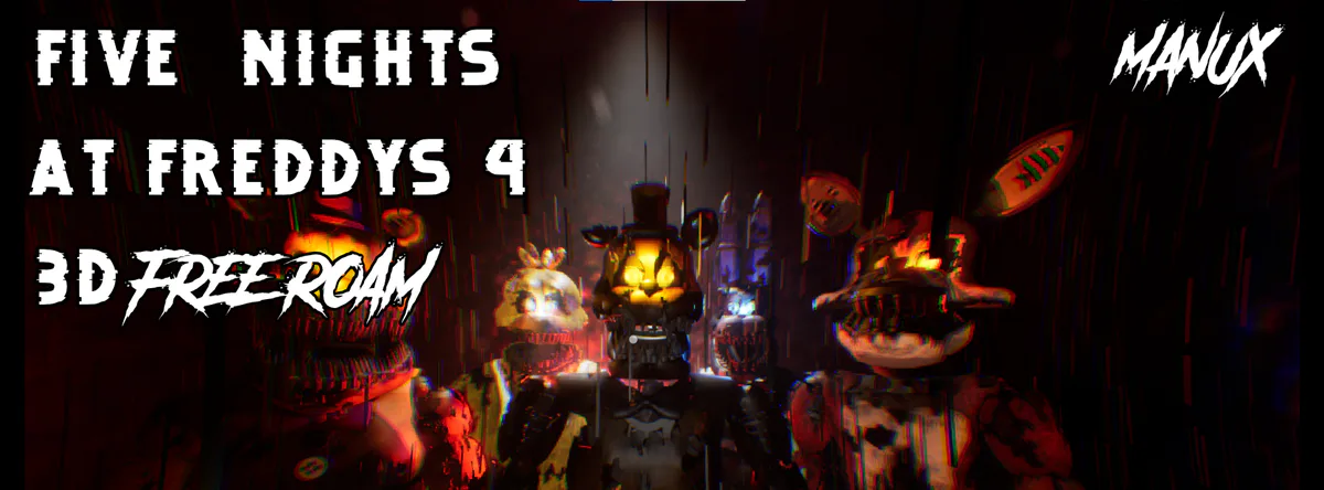 Five Nights At Freddys 4 3D FREE ROAM by Ali Zokari - Game Jolt